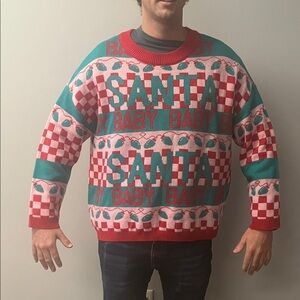 Grayson Threads Red and Green Santa Baby Sweater